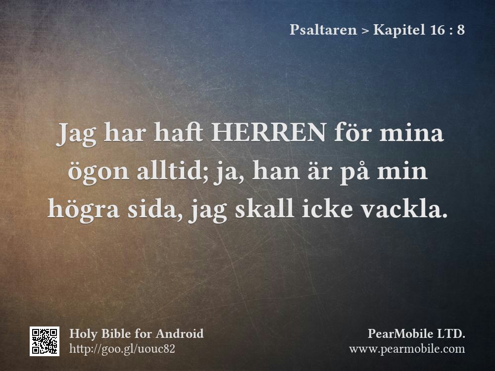 Psaltaren, Kapitel 16:8